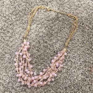 Pink beaded necklace